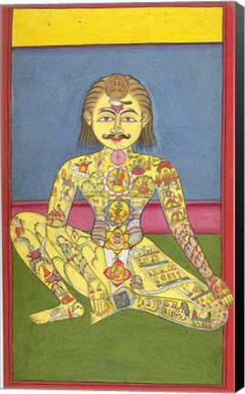 Framed Sapta Chakra, 1899 Print