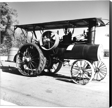 Framed USA, New York State, New York City, Twelve HP Steam Tractor 1910 by M Rumley Company Print