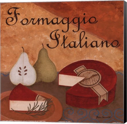 Framed Formaggio Italiano Print