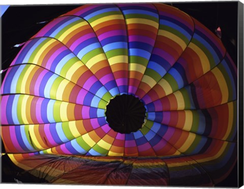 Framed Close-up of hot air balloon, Albuquerque International Balloon Fiesta, Albuquerque, New Mexico, USA Print