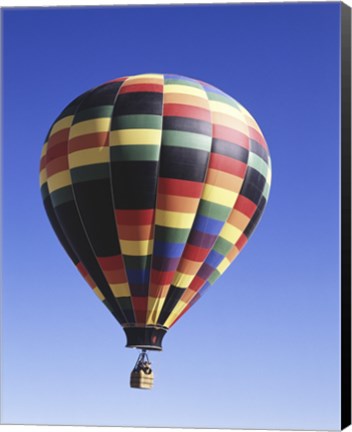 Framed Low angle view of a hot air balloon rising, Albuquerque, New Mexico, USA Print