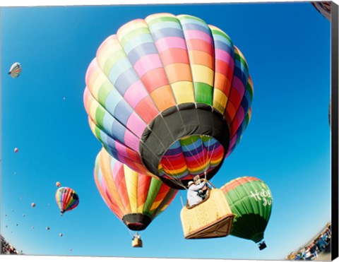 Framed Goodbye Hot Air Balloons! Print