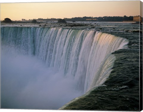 Framed High angle view of a waterfall, Niagara Falls, Ontario, Canada Print