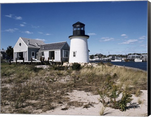 Framed Lewis Bay Replica Lighthouse Hyannis Massachusetts USA Print