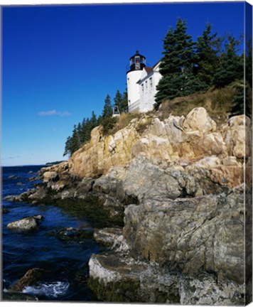 Framed Bass Harbor Head Lighthouse Mount Desert Island Maine USA Print