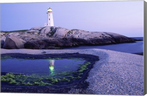 Framed Peggy&#39;s Cove Lighthouse, Peggy&#39;s Cove, Nova Scotia, Canada Print
