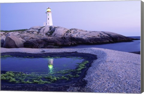 Framed Peggy&#39;s Cove Lighthouse, Peggy&#39;s Cove, Nova Scotia, Canada Print