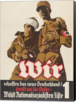 Framed National Socialist Print