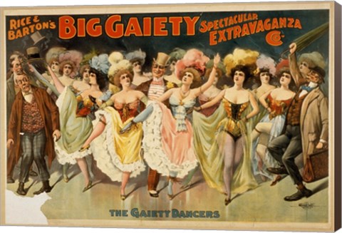 Framed Gaiety Dancers Print