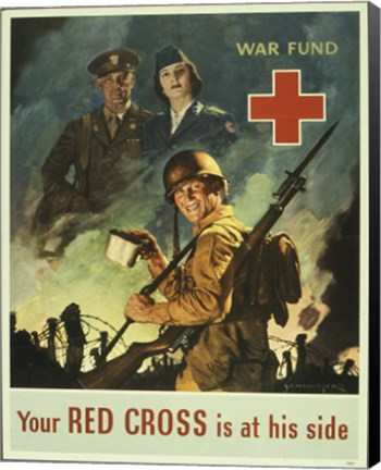 Framed Your Red Cross is at His Side Print