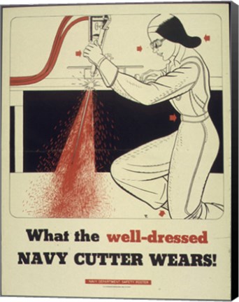 Framed What the Well Dressed Navy Cutter Wears Print