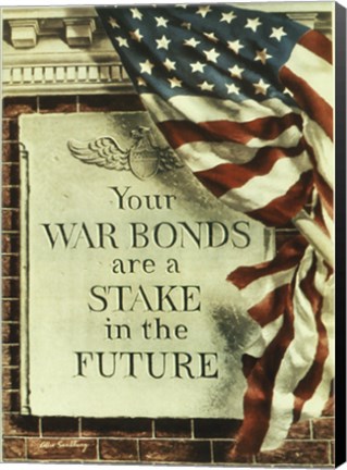 Framed Your War Bonds are at Stake in the Future Print