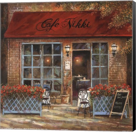 Framed Cafe Nikki Print