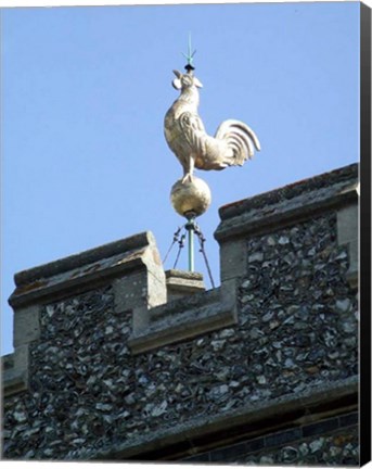 Framed Holy Trinity, Weston, Herts - Weathervane Print