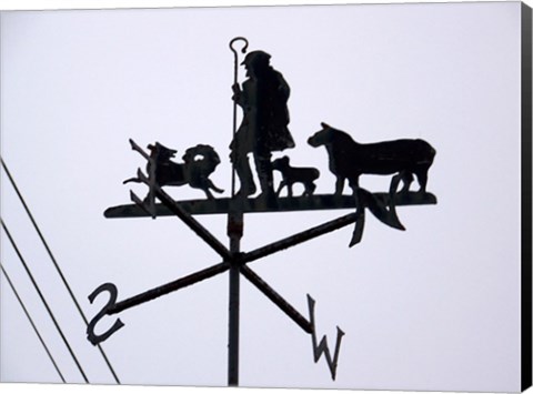 Framed Weathervane, Luton Print