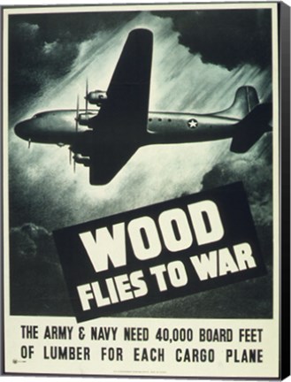 Framed Wood Flies to War Print