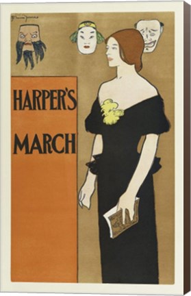 Framed Brooklyn Museum Poster for Harper&#39;s Magazine Edward Penfield Print