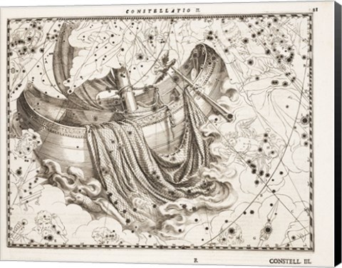 Framed Constellation  Saint Peter&#39;s Boat Print