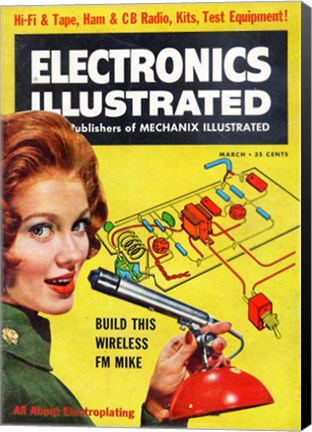 Framed Electronics Illustrated March, 1961 Print