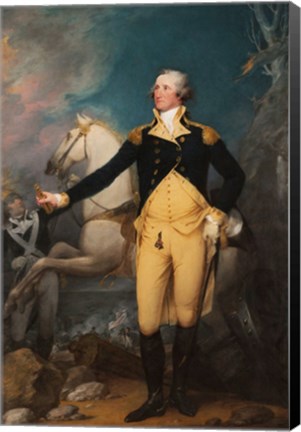 Framed General George Washington at Trenton by John Trumbull Print