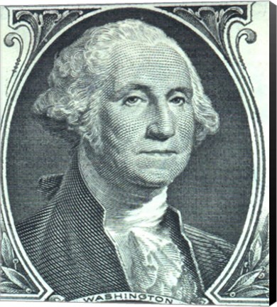 Framed George Washington Dollar Print