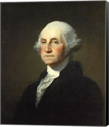 Framed Gilbert Stuart Williamstown Portrait of George Washington Print