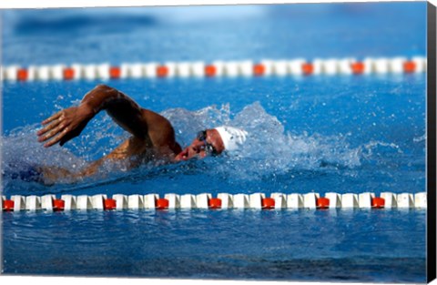 Framed US Navy Swimmer Print