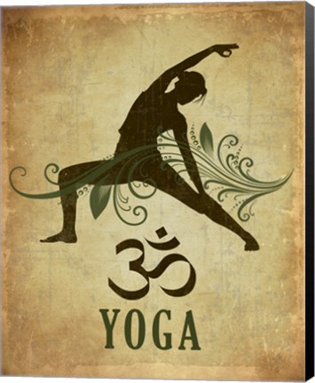 Framed Yoga pose Print