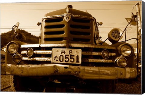 Framed Isuzu Fire Engine Print