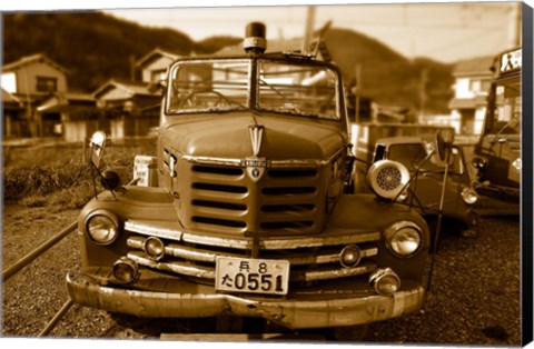 Framed Isuzu Fire Engine Print