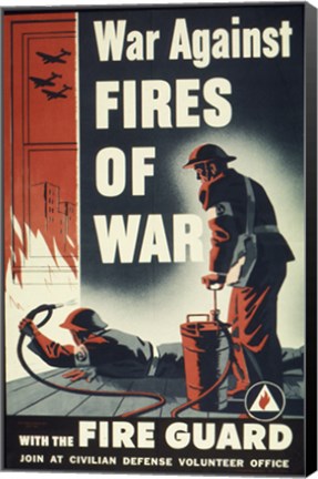 Framed War Against Fires of War with the Fire Guard Print