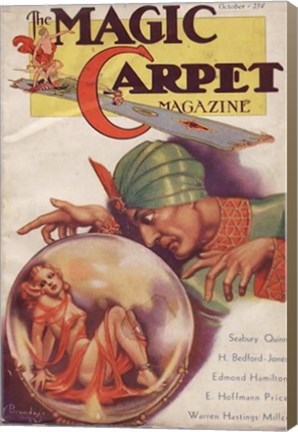 Framed Magic Carpet Magazine October 1933 Print