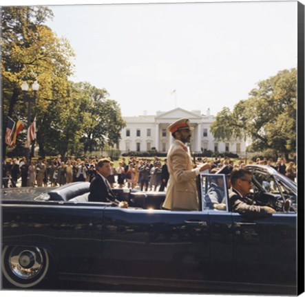 Framed Parade, Union Station to Blair House, President Kennedy Print