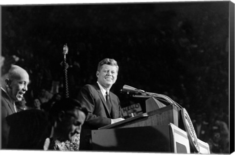 Framed President Addresses State Democratic Chairman George Farr Print