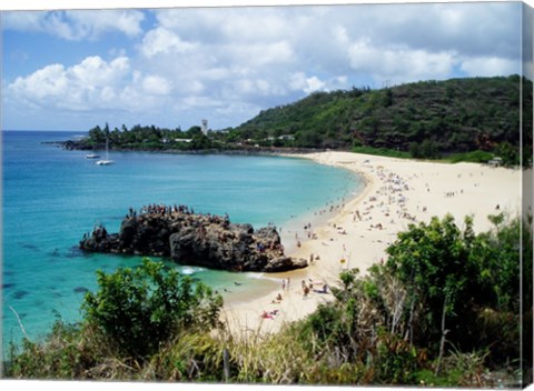 Framed Waimea Bay Print