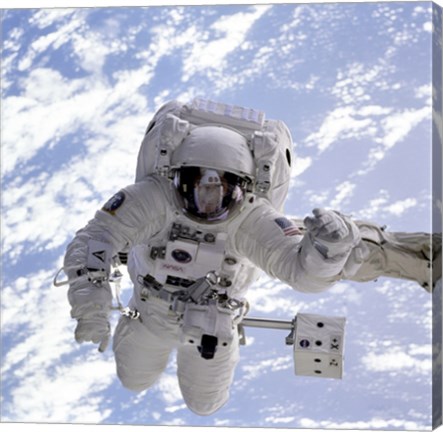 Framed Michael Gernhardt in Space During STS-69 in 1995 Print