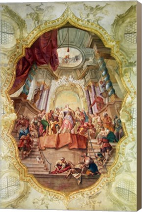 Framed Schloss Beuggen Schlosskirche (Deckengemalde) Print