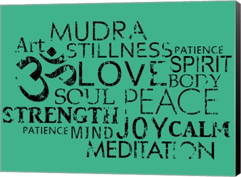 Framed Yoga Words Print