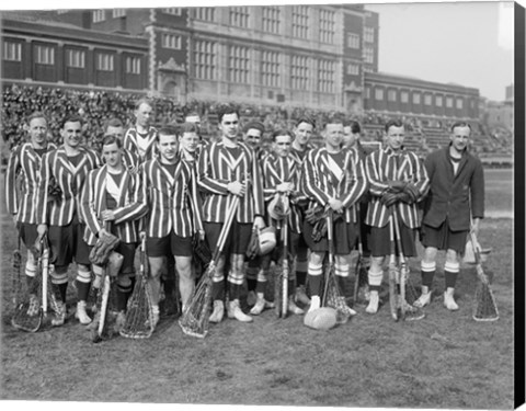 Framed 1909 Lacrosse Team Print