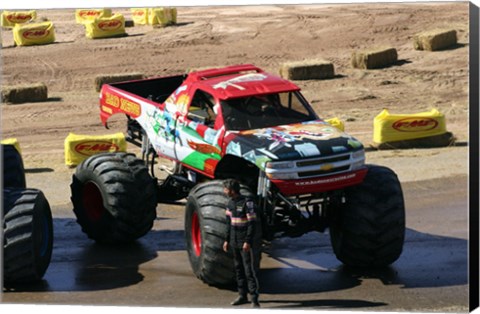 Framed Bad News Monster Truck Print