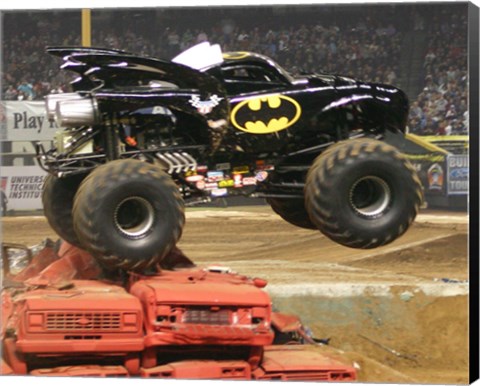 Framed Batman Monster Truck Print