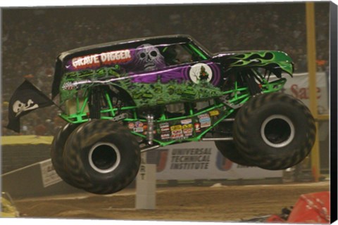 Framed Grave Digger Monster Truck Print