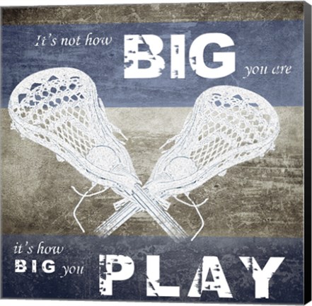 Framed How Big You Play Print