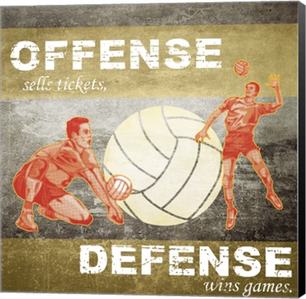 Framed Offense, Defense Print