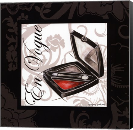 Framed Makeup Bag III Print