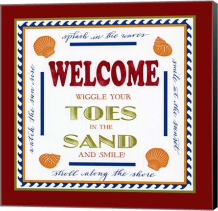 Framed Beach Sand Print