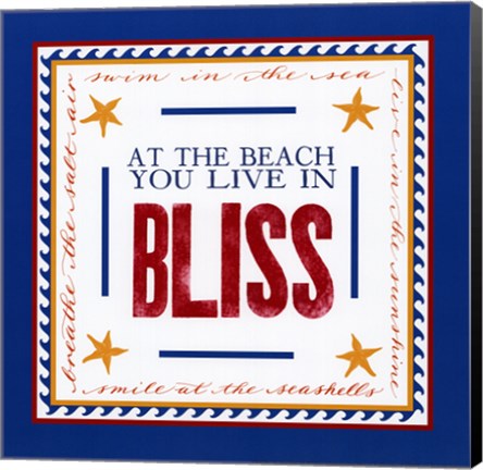 Framed Beach Bliss Print