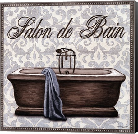 Framed Salon de Bain Square Print