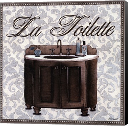 Framed La Toilette Square Print