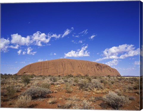 Framed Rock formation, Ayers Rock, Uluru-Kata Tjuta National Park, Australia Print